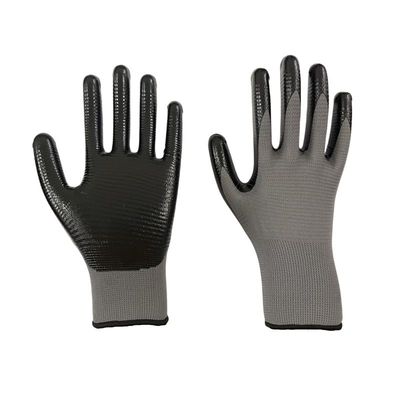 Pattern nitrile coated gloves